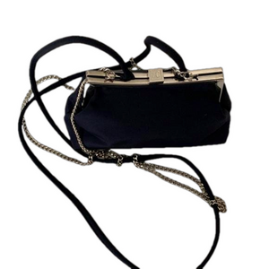 LC Liz Claiborne purse navy blue silver